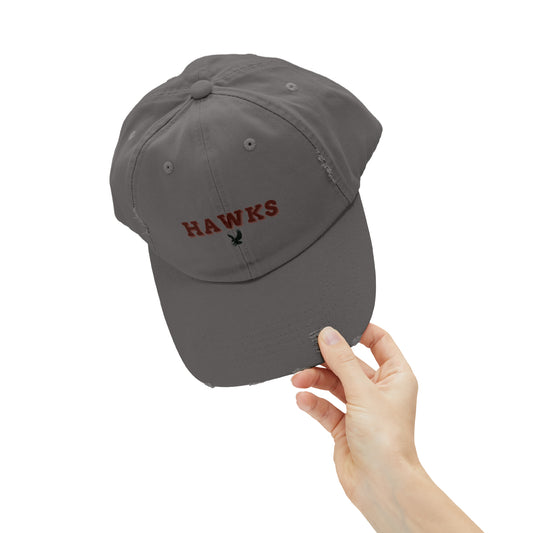 Hawks Unisex Distressed Cap