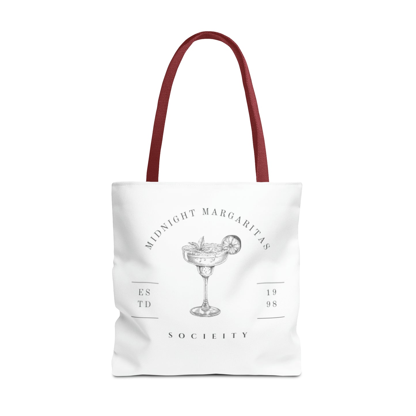 Midnight Margaritas Socieity Club Canvas Tote Bag