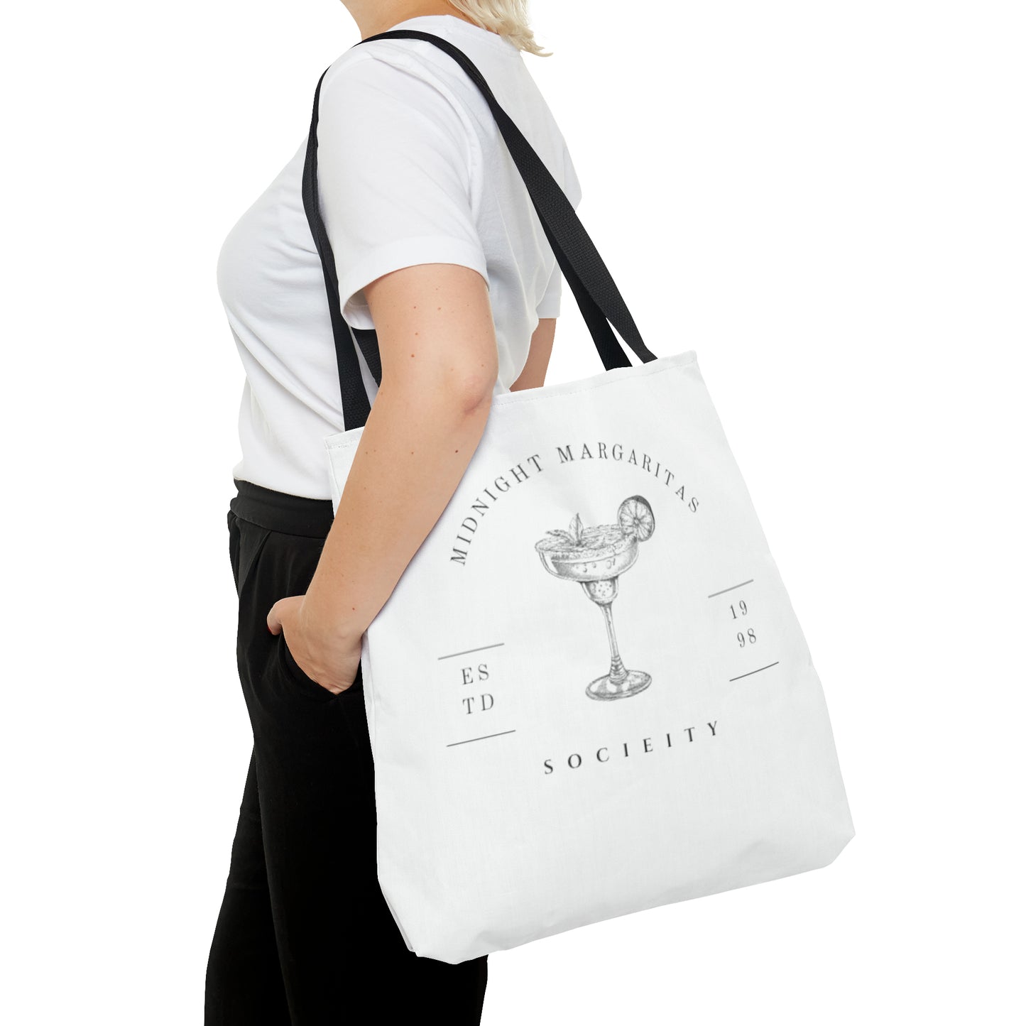 Midnight Margaritas Socieity Club Canvas Tote Bag