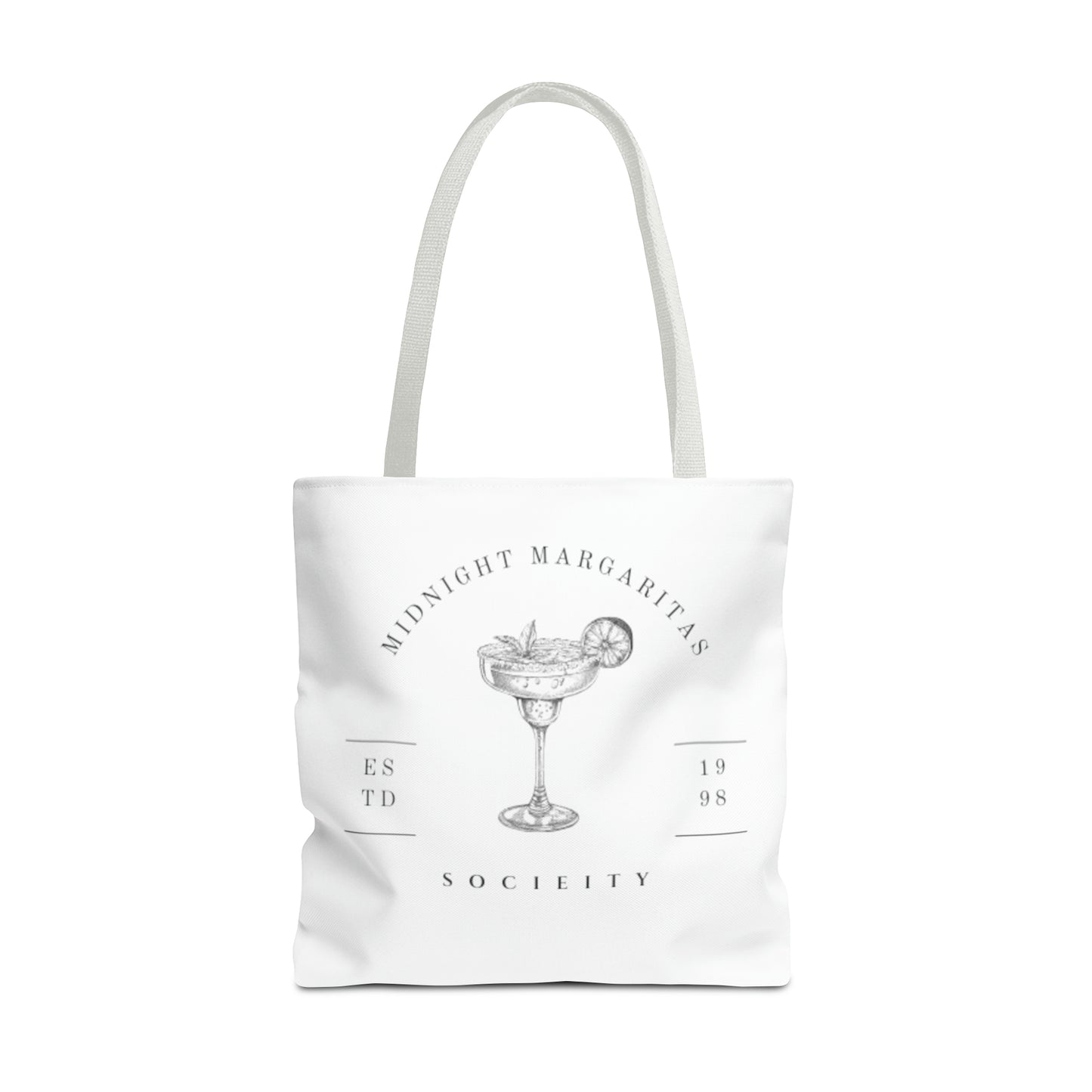 Midnight Margaritas Socieity Club Canvas Tote Bag