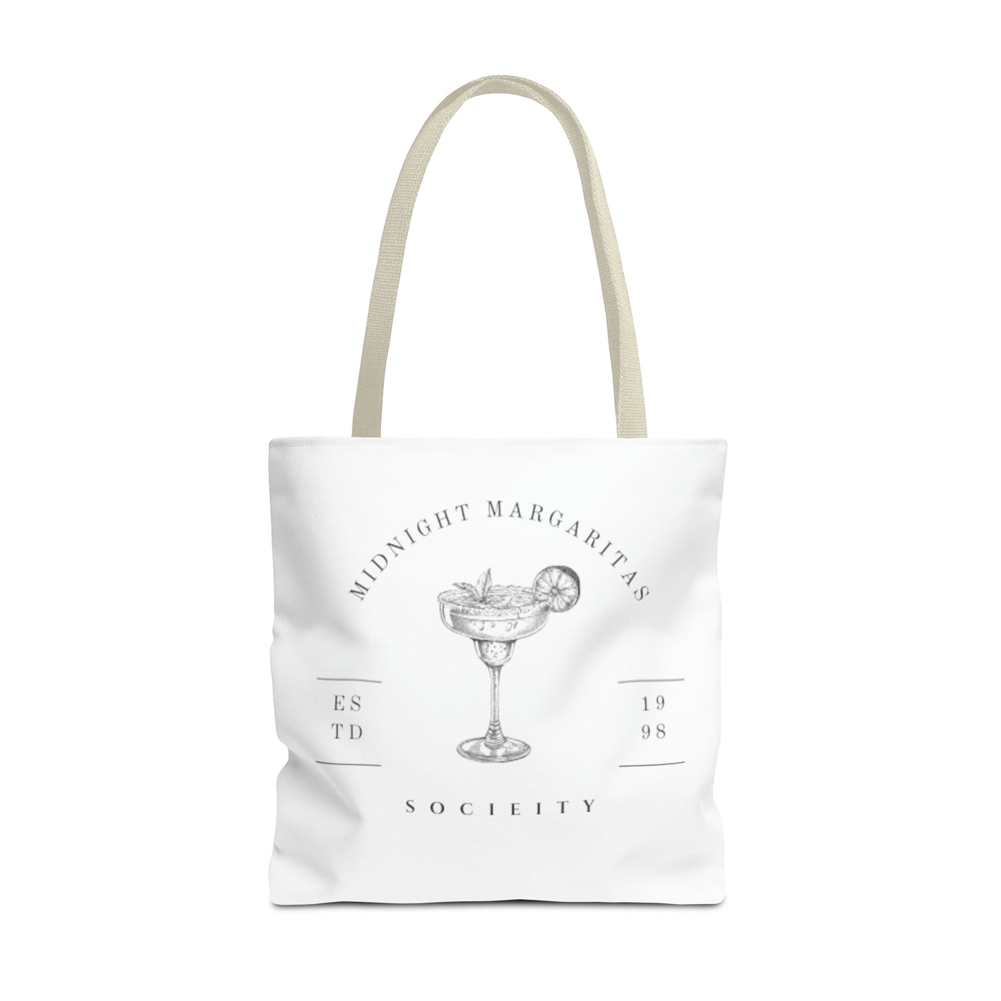 Midnight Margaritas Socieity Club Canvas Tote Bag